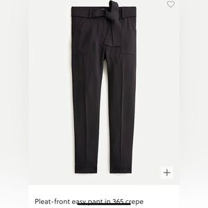 J.CREW NWT Black Jogger Pleat Front Work Pant